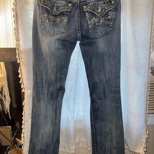 Miss Me Blue Boot Cut Jeans. Size 31 Long